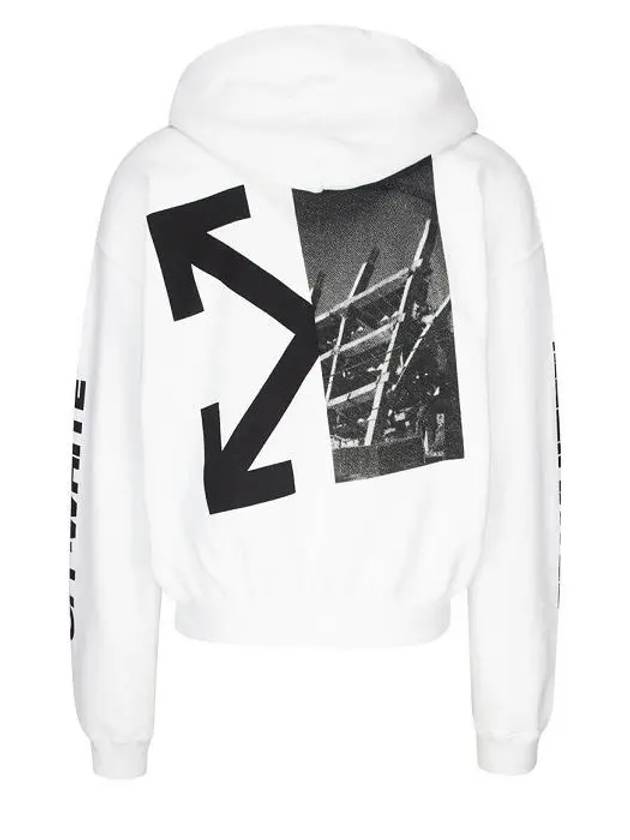Split Arrow Overfit Hoodie White - OFF WHITE - BALAAN 4