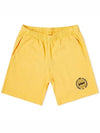 Prince Tennis Crest Gym Shorts Yellow - SPORTY & RICH - BALAAN 1