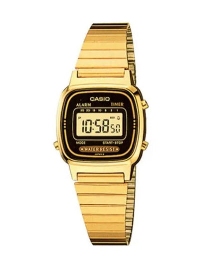 Vintage Digital Metal Watch Gold - CASIO - BALAAN 2