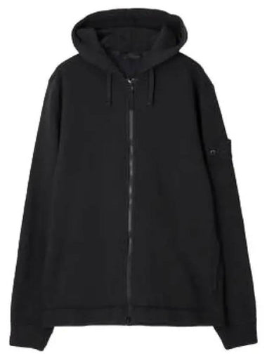 Ghost Piece Cotton Wool Fleece Hooded Zip Up Oversized Fit - STONE ISLAND - BALAAN 1