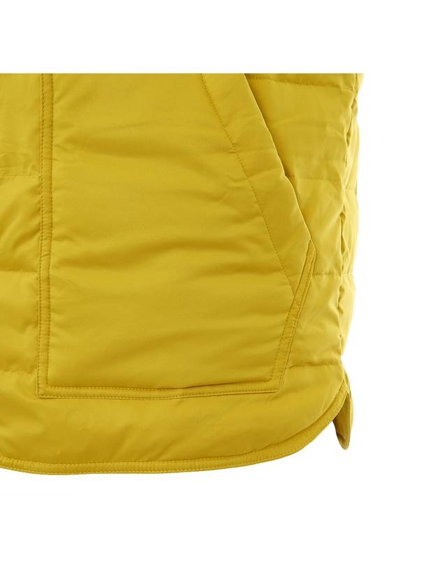 23S S UW1442 YELLOW Twill Quilted Yellow Padded Vest - KITON - BALAAN 4