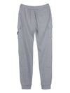 Garment Dyed Cotton Fleece Track Pants Grey - STONE ISLAND - BALAAN 3