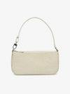 Refurbished Women s Rachel Crocker Embossed Leather Shoulder Bag Beige 18FWRCLSCEDMEDCE - BY FAR - BALAAN 1