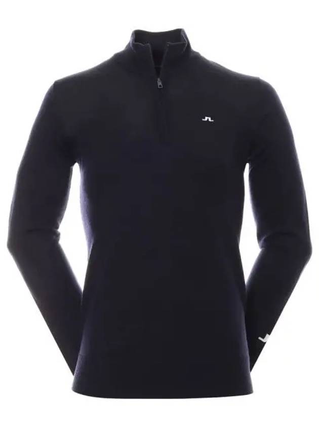 Kian Half Zip-Up Knit Top Navy - J.LINDEBERG - BALAAN 2