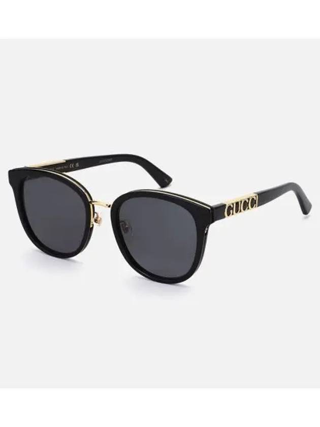 Round Logo Sunglasses Grey - GUCCI - BALAAN 2