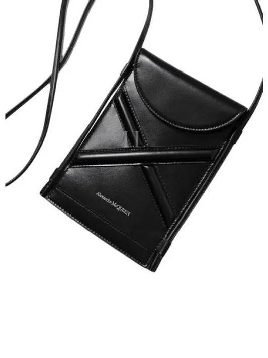 Curve Micro Calfskin Cross Bag Black - ALEXANDER MCQUEEN - BALAAN 2