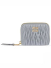 Matelasse Nappa Leather Coin Wallet Grey - MIU MIU - BALAAN 2