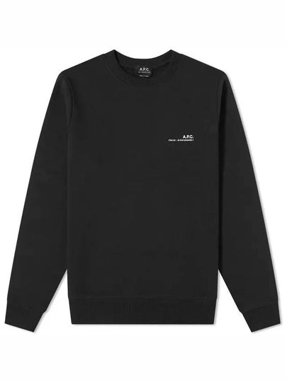 Men's Item Logo Sweatshirt Black - A.P.C. - BALAAN 2