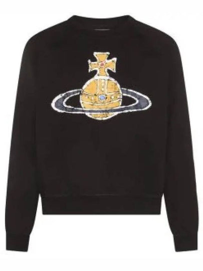 Time Machine Raglan Sweatshirt Black - VIVIENNE WESTWOOD - BALAAN 2