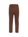 Pleated Straight Pants Brown - ISSEY MIYAKE - BALAAN 3