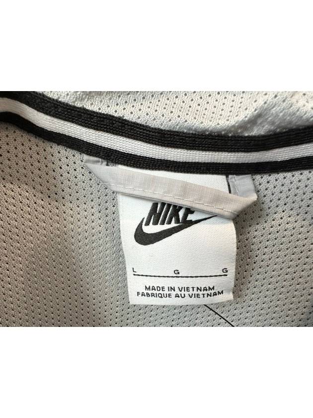 Kids Loose Hip-Length Hooded Jacket White - NIKE - BALAAN 4