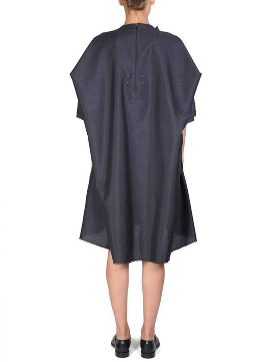 Mohair Wool Short Dress Grey - MAISON MARGIELA - BALAAN 1