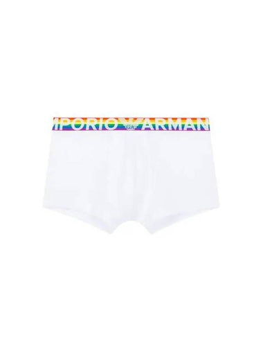 UNDERWEAR Men s Rainbow Logo Cotton Drawn White 271384 - EMPORIO ARMANI - BALAAN 1