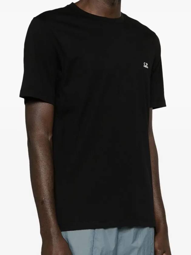 30/1 Jersey Goggle Short Sleeve T-Shirt Black - CP COMPANY - BALAAN 4