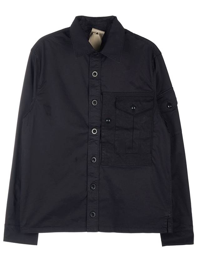 Mid Layer Long Sleeve Shirt Black - TEN C - BALAAN.