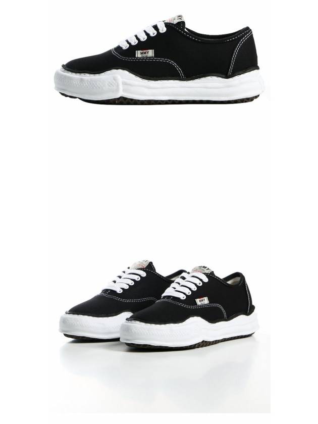 Baker OG Sole Canvas Low Top Sneakers Black - MAISON MIHARA YASUHIRO - BALAAN 5