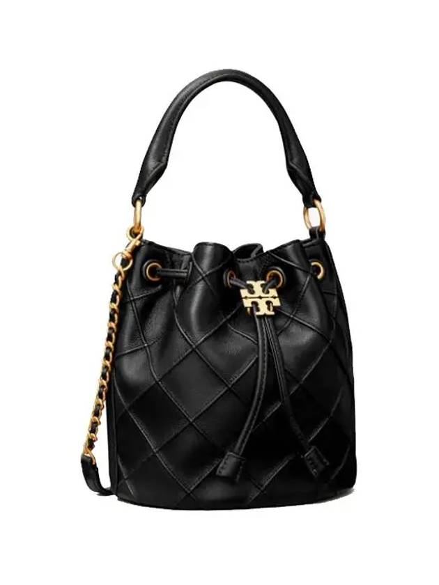 Fleming Soft Bucket Bag Black - TORY BURCH - BALAAN.