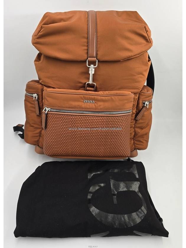 Zegna Technical Fabric Leather Backpack FREE - ERMENEGILDO ZEGNA - BALAAN 7