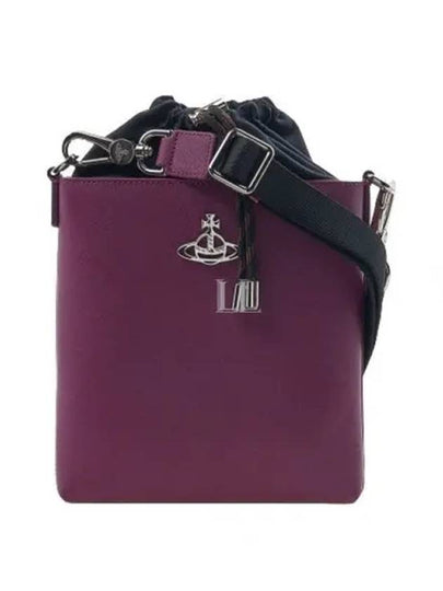 Saffiano Drawstring Cross Bag Purple - VIVIENNE WESTWOOD - BALAAN 2