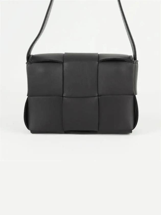 Intrecciato Cassette Small Cross Bag Black - BOTTEGA VENETA - BALAAN 6