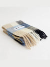 Check Mohair Muffler Blue Beige Black - ACNE STUDIOS - BALAAN 4