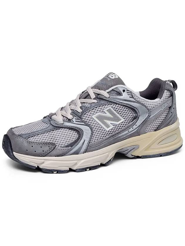 530 Premium Vintage Low Top Sneakers Grey - NEW BALANCE - BALAAN 8