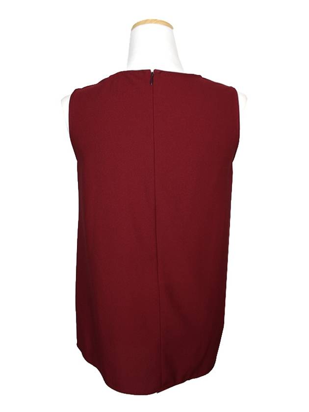 Burgundy draped tank top 55 66 - THEORY - BALAAN 2