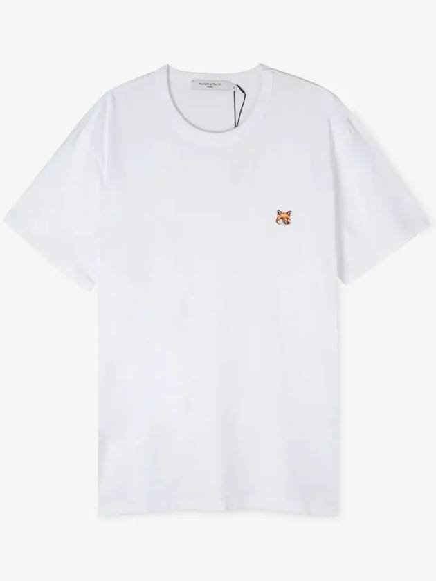 Men s Foxhead White Short Sleeve T Shirt AM00103KJ0008 WH - MAISON KITSUNE - BALAAN 2