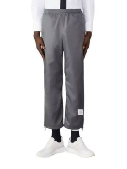 Logo Patch Ripstop Cricket Stripe Track Pants Silver - THOM BROWNE - BALAAN 2