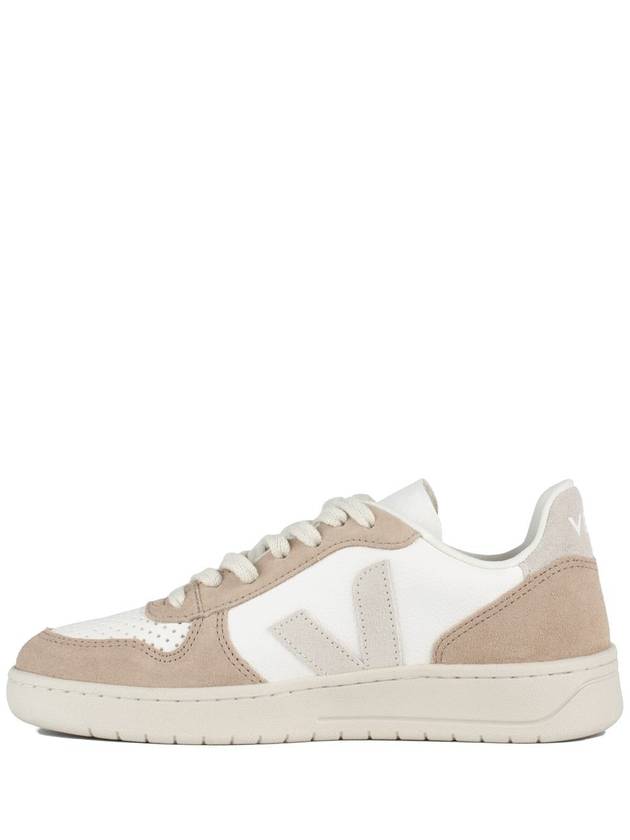 Veja V-10 Leather White Natural Sahara - VEJA - BALAAN 2