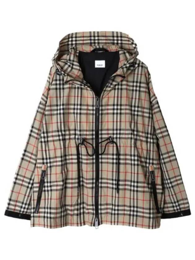 Check Hooded Jacket Women s Padded Jumper - BURBERRY - BALAAN 1