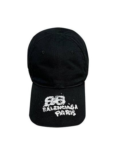 Hand Draw BB Icon Ball Cap Black - BALENCIAGA - BALAAN 2