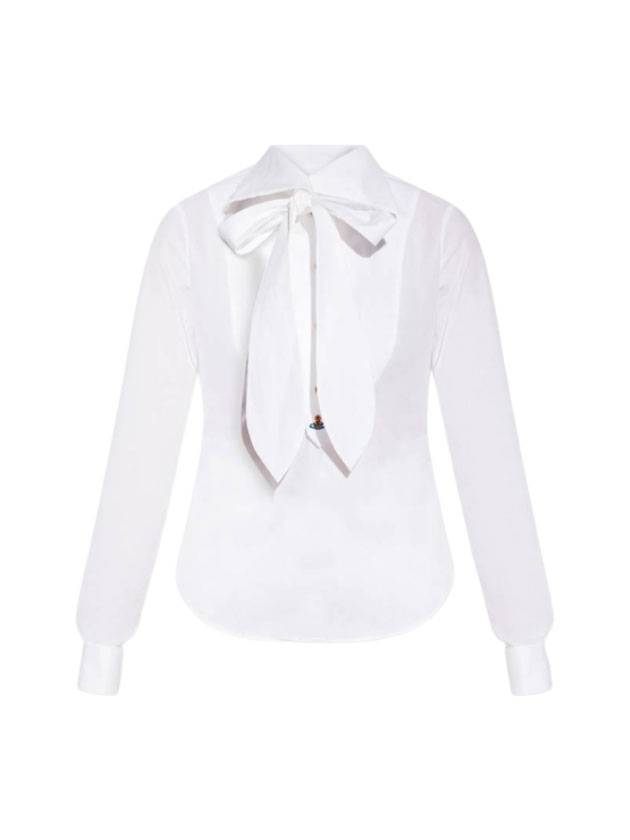 Tie Collar Shirt White - VIVIENNE WESTWOOD - BALAAN 1