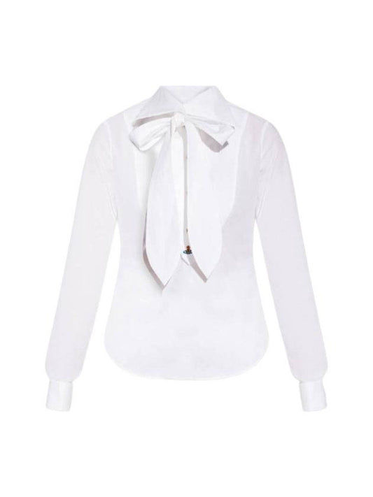 tie collar shirt white - VIVIENNE WESTWOOD - BALAAN.