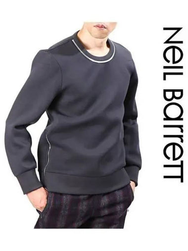 Zipper round neoprene sweatshirt 270060 - NEIL BARRETT - BALAAN 1