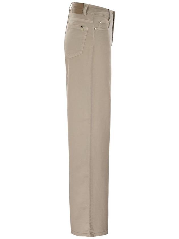 MEDINA - Cotton drill wide leg trousers - WEEKEND MAX MARA - BALAAN 3