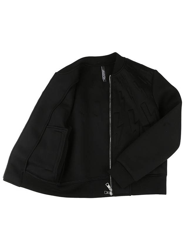 Lightning Blouson Zip-Up Jacket Black - NEIL BARRETT - BALAAN 5