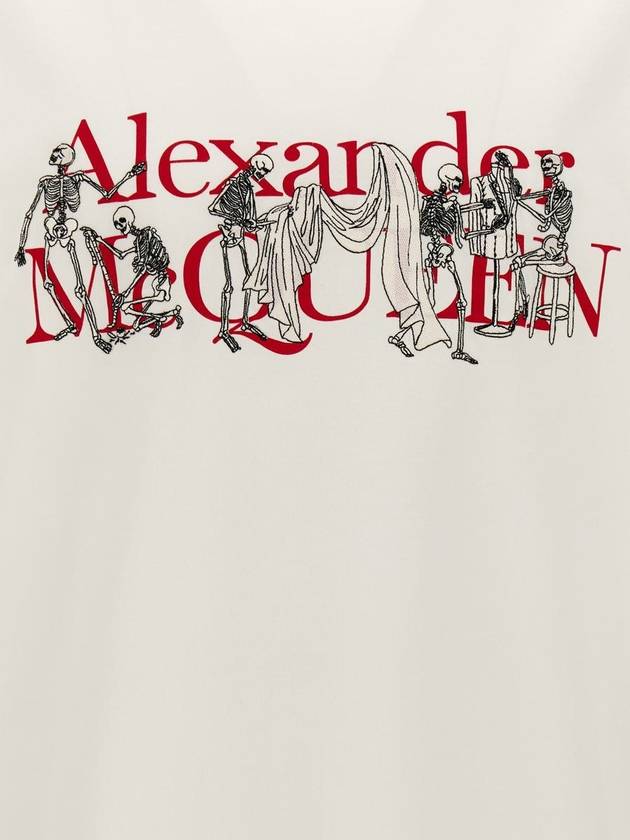 logo print cotton T shirt 794605QTABQ - ALEXANDER MCQUEEN - BALAAN 5