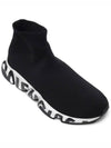 Speedrunner Graffiti Logo Sole High Top Sneakers Black - BALENCIAGA - BALAAN 4