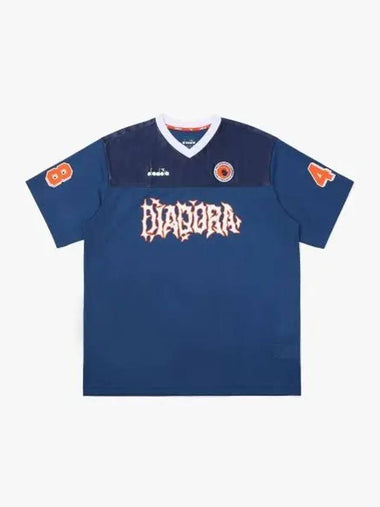 Diadora Bassbone Mesh Short Sleeve T Shirt BLUE - DIADORA - BALAAN 1