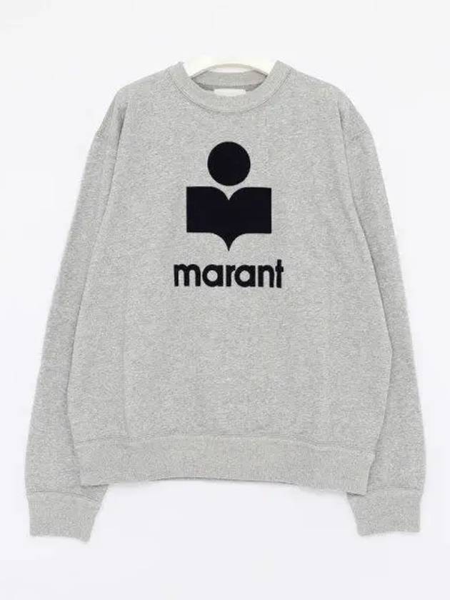 Mikoy Big Logo Cotton Sweatshirt Grey - ISABEL MARANT - BALAAN 2