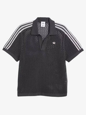 x Clat Crochet Polo Carbon JE9593 - ADIDAS - BALAAN 1