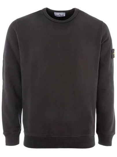 Wappen Patch Crew Neck Cotton Sweatshirt Lead Grey - STONE ISLAND - BALAAN 2