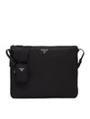 Tesuto Triangular Logo Cross Bag Black - PRADA - BALAAN 1