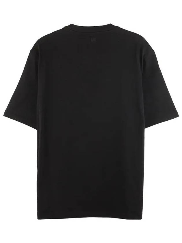 Small Heart Logo Boxy Fit Short Sleeve T-Shirt Black - AMI - BALAAN 4