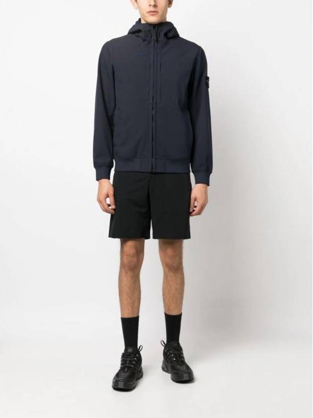 Soft Shell RE Dye Technology Hooded Jacket Navy - STONE ISLAND - BALAAN 3