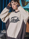 Meteor Incision Block Sweatshirt Oatmeal - CPGN STUDIO - BALAAN 3