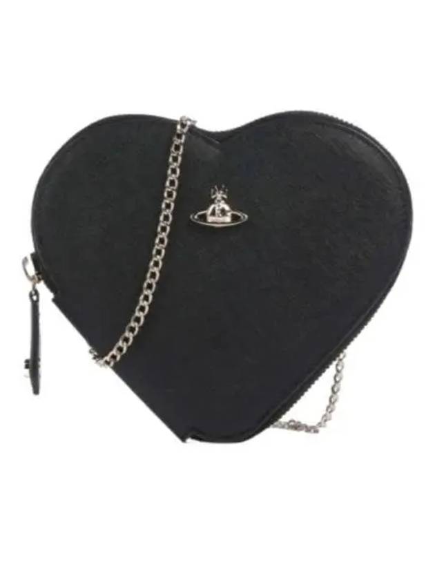 Heart Shoulder Bag Black - VIVIENNE WESTWOOD - BALAAN 2