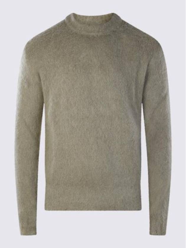 Texture Crew Neck Knit Top Taupe - AMI - BALAAN 3