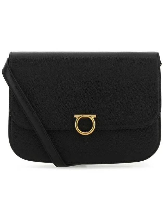 Logo Flap Cross Shoulder Bag Black - SALVATORE FERRAGAMO - BALAAN 1